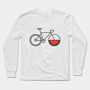 Bicycle Watermelon Long Sleeve T-Shirt